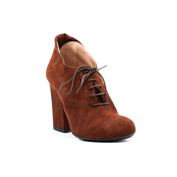 Suede Lace-up Ankle Boots Chic Versatile Booties - Picture 2 of 5